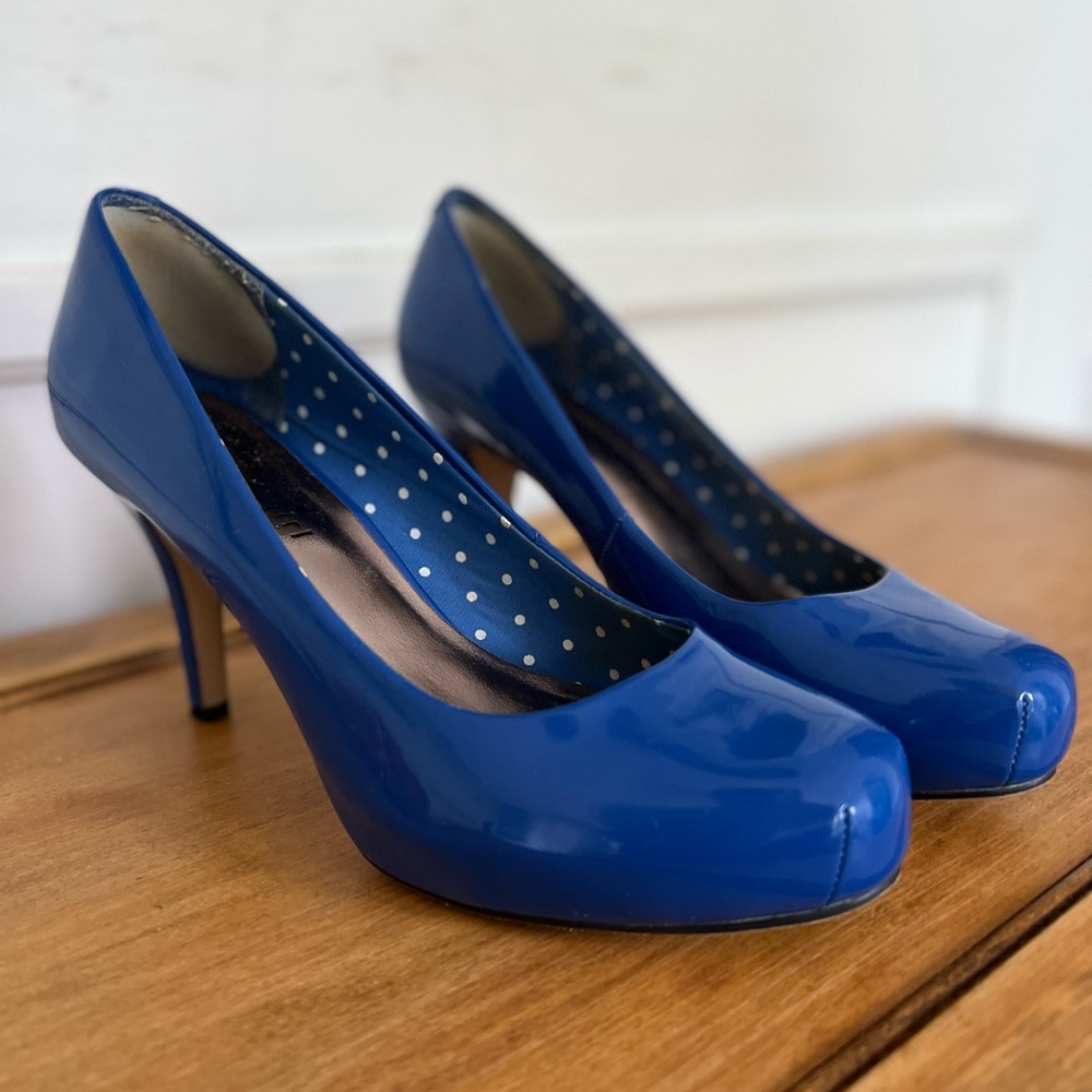 Madden Girl “Getty” Patent Platform Pumps